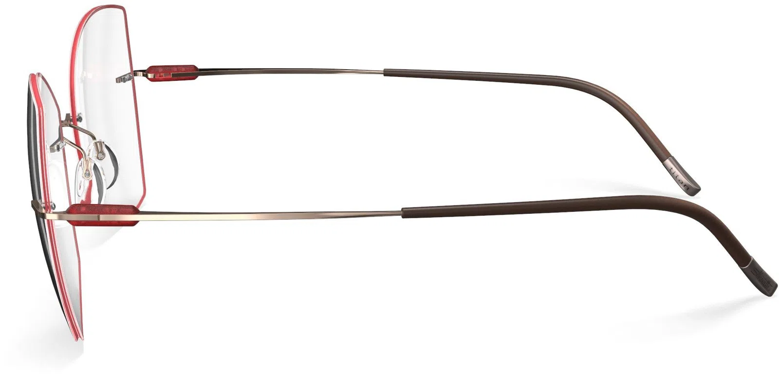 Silhouette Purist Color Groove Demo Rimless 5561 Eyeglasses - view 150